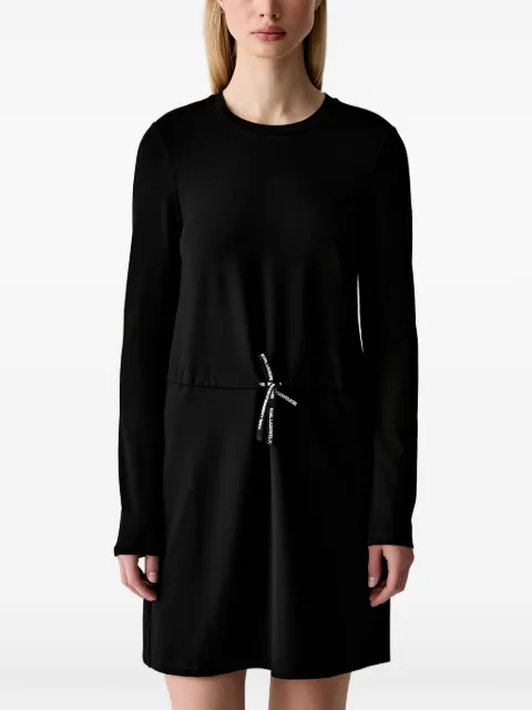 Karl Lagerfeld Jeans drawstring long-sleeve mini dress Black B3W13013999
