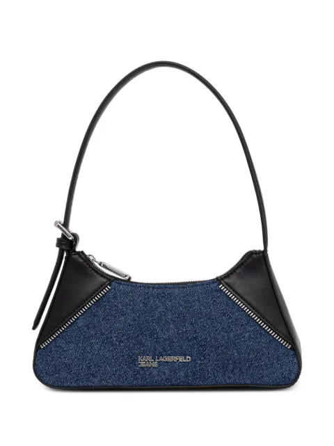 Karl Lagerfeld Jeans Rebel denim-panelled zip-detail tote bag Blue B3W301952AT
