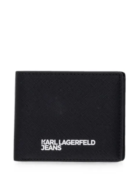 Karl Lagerfeld Jeans logo-print bi-fold wallet Black B3M32059999
