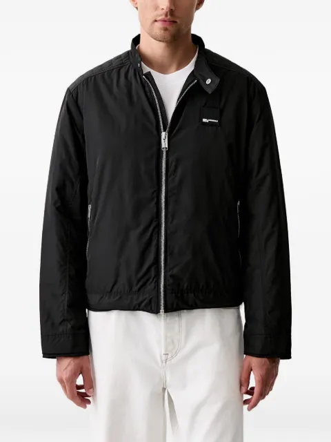 Karl Lagerfeld Jeans logo-patch quilted-panel jacket Black B3M15045999