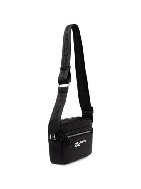 Karl Lagerfeld Jeans logo-print zip-fastening belt bag Black B3M30220999