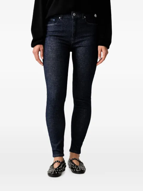 Karl Lagerfeld Jeans logo-patch skinny jeans Blue B3W100101CR