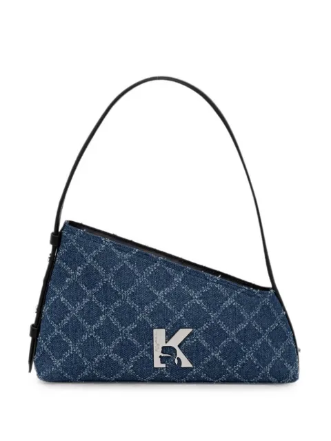 Karl Lagerfeld Jeans monogram-pattern asymmetric tote bag Blue B3W30204A68