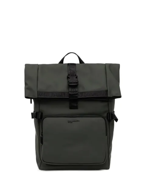 Karl Lagerfeld Jeans logo-tape buckle-fastening backpack Green B3M302862OR