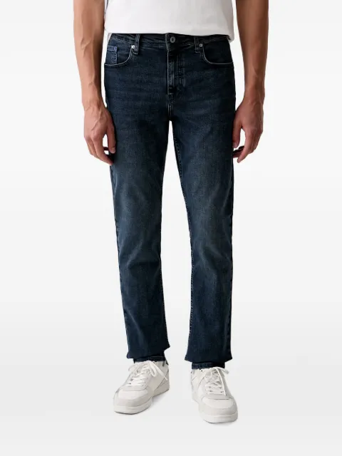 Karl Lagerfeld Jeans logo-patch straight-leg jeans Blue B3M100291CD