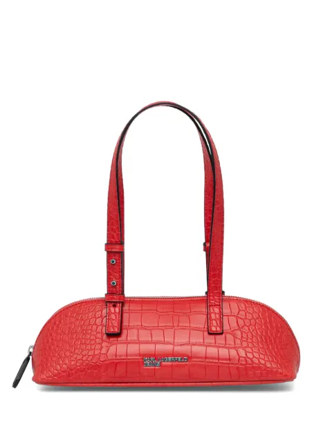 Karl Lagerfeld Jeans croc-effect logo-plaque tote bag Red B3W30181433