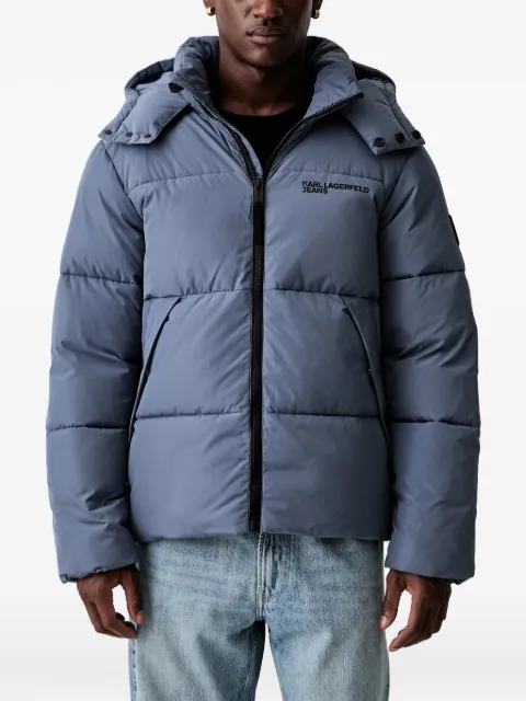 Karl Lagerfeld Jeans hooded padded jacket Blue B3M150112OS