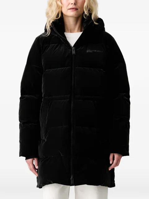 Karl Lagerfeld Jeans quilted zip-up coat Black B3W15021999