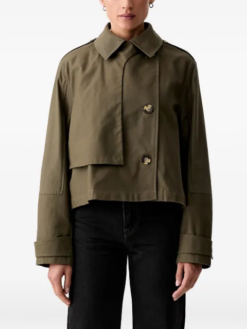 rag & bone double-breasted cropped jacket Green RAB126S0MOW