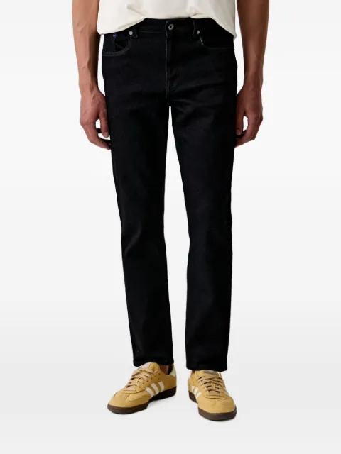 Karl Lagerfeld Jeans logo-patch straight-leg jeans Black B3M10050
