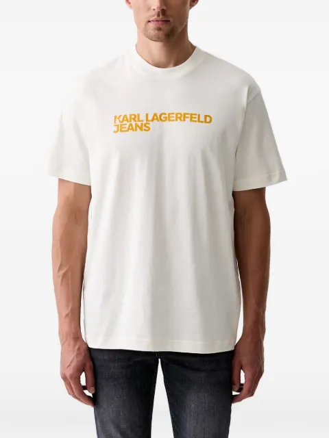 Karl Lagerfeld Jeans logo-print cotton T-shirt White A1M17002