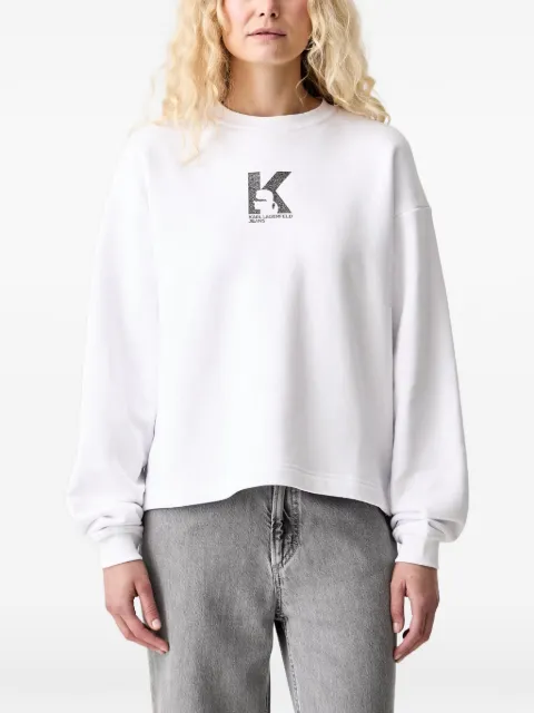 Karl Lagerfeld Jeans logo-print sweatshirt White B3W20044100
