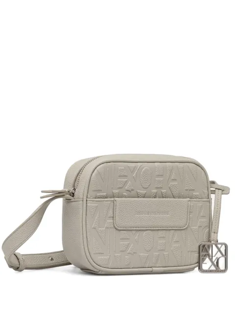 Armani Exchange logo-embossed mini bag Neutrals XW001578AF15774