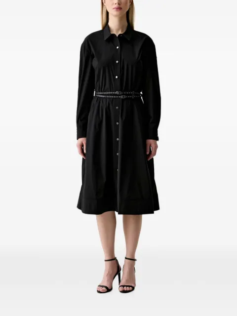 DKNY button-down shirt midi dress Black P6EB0F68