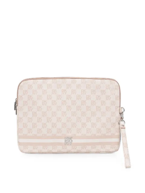 DKNY logo-print laptop bag Pink DKCS14