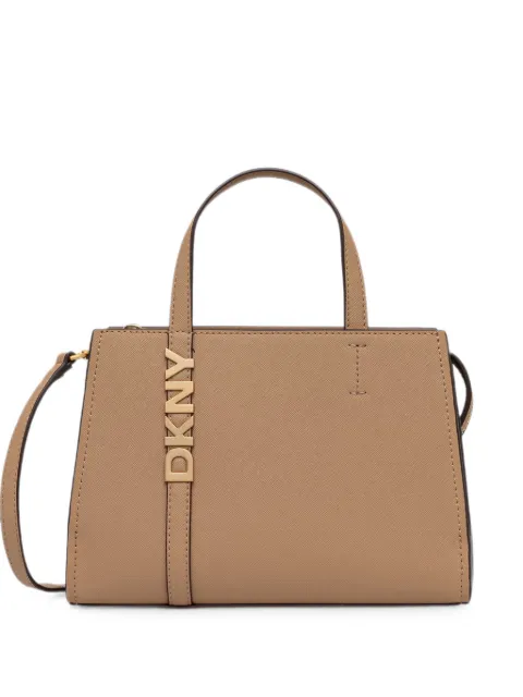 DKNY Avril logo-plaque mini tote bag Brown R43EYG56