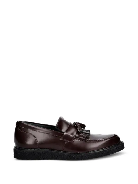 Fred Perry tassel-detail leather loafers Red SB8355