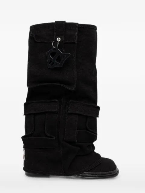NAKED WOLFE Natalia boots Black NATALIABLACKCANVAS