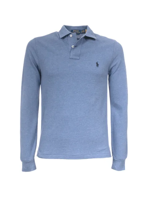 Polo Ralph Lauren embroidered long-sleeve polo shirt Blue 710681126095