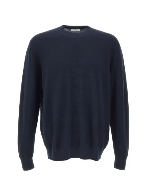 DIKTAT diamond-knit crew-neck sweater Blue DK17016BLUNOTTE