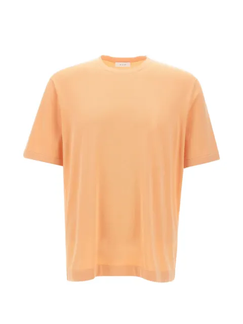 DIKTAT crew-neck cotton T-shirt Orange DK17038PESCA