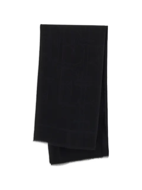 Elisabetta Franchi frayed-edge scarf Black SC02F66E2