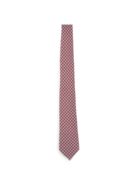 Kiton micro diamond seven-fold tie Red UCRVKRC01M3908001