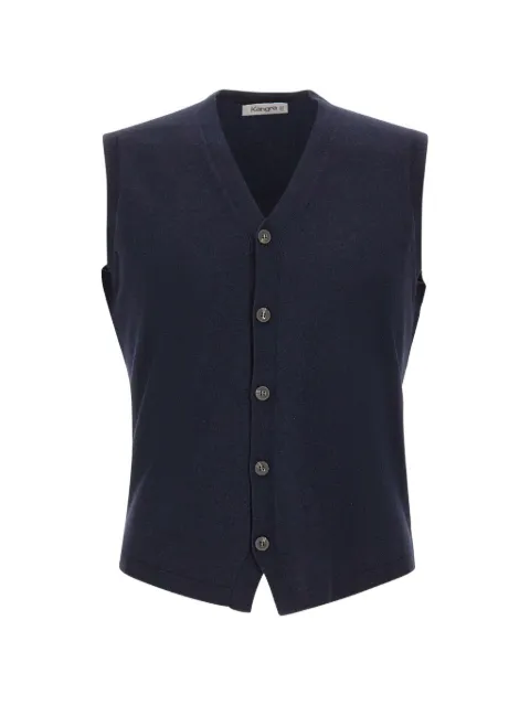 Kangra knitted vest Blue 400833038