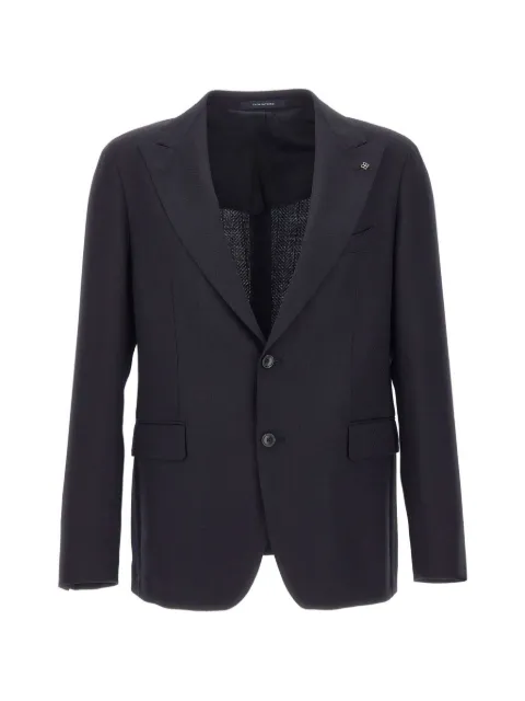 Tagliatore single-breasted herringbone blazer Blue 1SVS26B120187