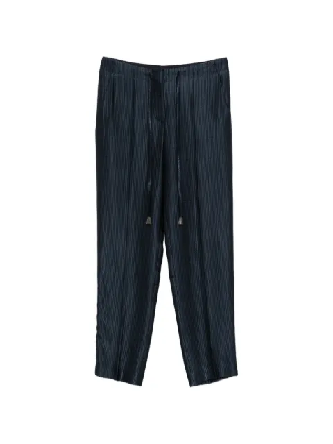 Giorgio Armani drawstring-fastening trousers Blue GW003474TE22827