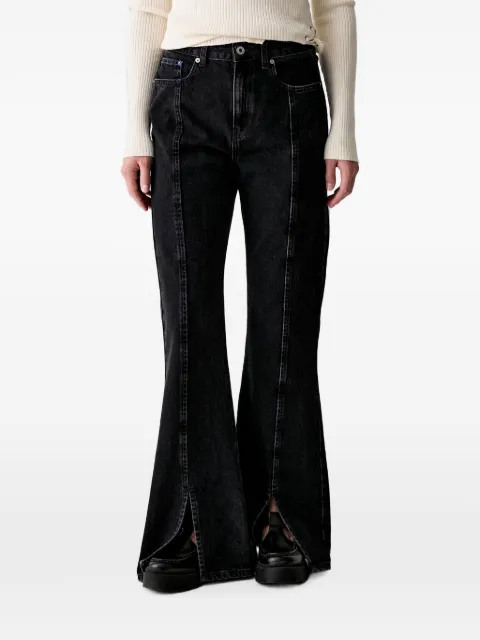 Karl Lagerfeld Jeans seam-detail flared-hem jeans Black B3W100631FV