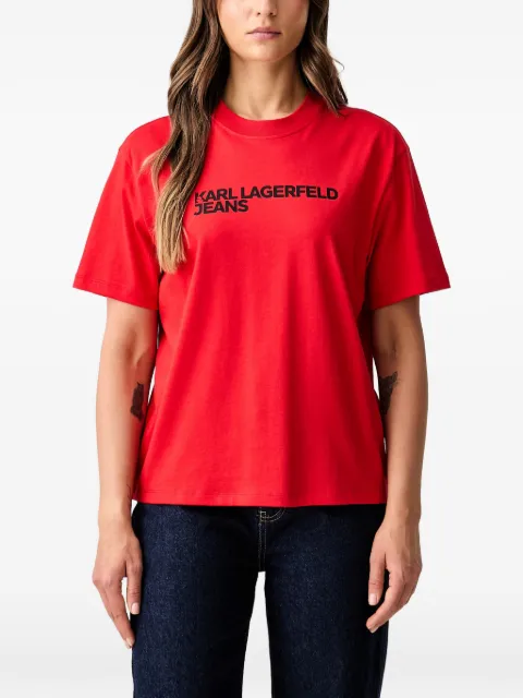 Karl Lagerfeld Jeans logo-print T-shirt Red A1W17005433