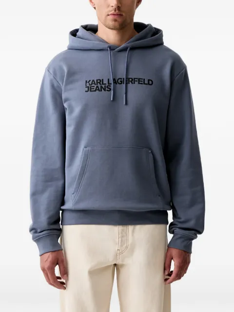 Karl Lagerfeld Jeans logo-print hoodie Blue A2M200492OS