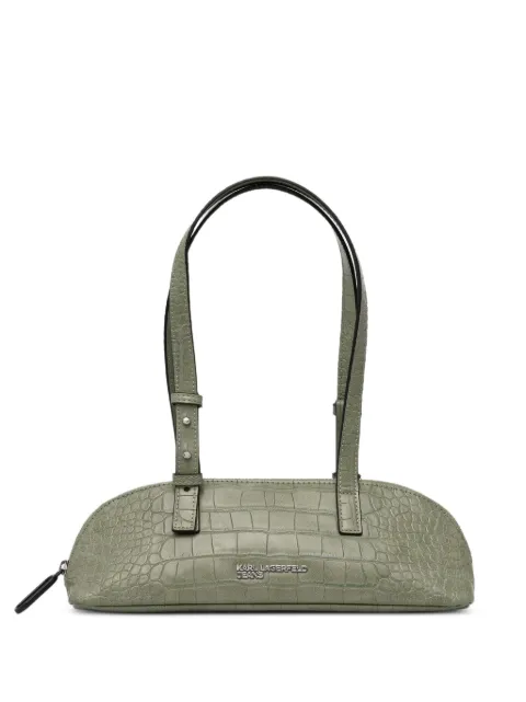 Karl Lagerfeld Jeans croc-effect east-west bag Green B3W301812ON