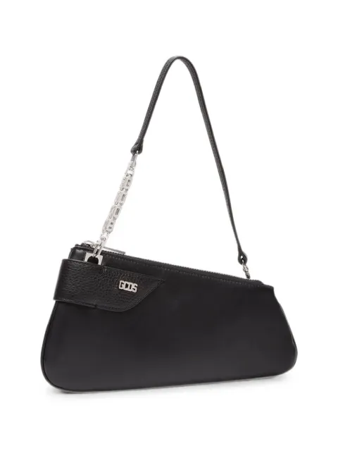 GCDS small Comma Notte asymmetric shoulder bag Black A1CW5215AA7