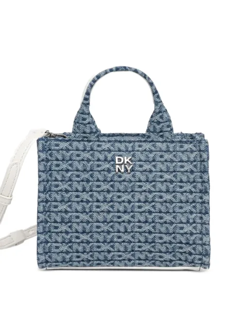 DKNY logo-pattern tote bag Blue R62EDM56