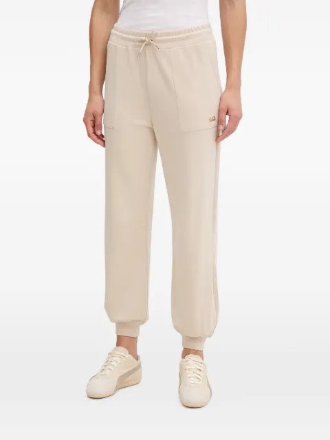 Ea7 Emporio Armani Core logo-plaque drawstring track pants Neutrals AF126437W000193