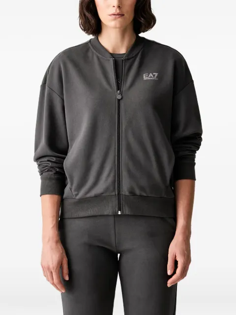 Ea7 Emporio Armani logo-print zip-up sweatshirt Grey 7W001401AF20758