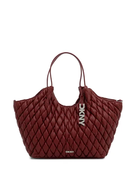 DKNY Paula quilted leather tote bag Red R62AZE49