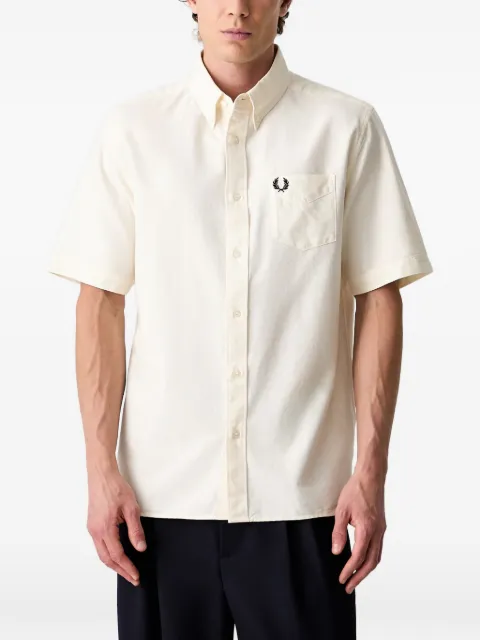 Fred Perry Oxford short-sleeve shirt Neutrals M8730