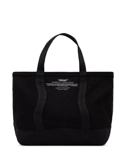 Undercover logo-print canvas tote bag Black UC1F4B02