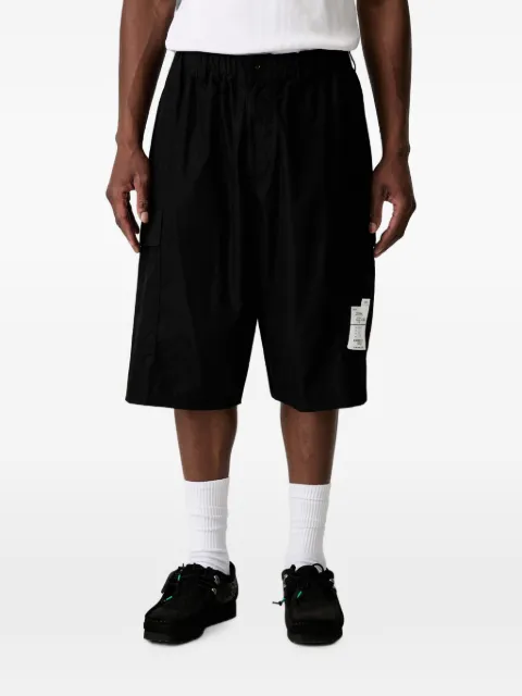 Neighborhood logo-patch cargo shorts Black 261SPNHPTM04