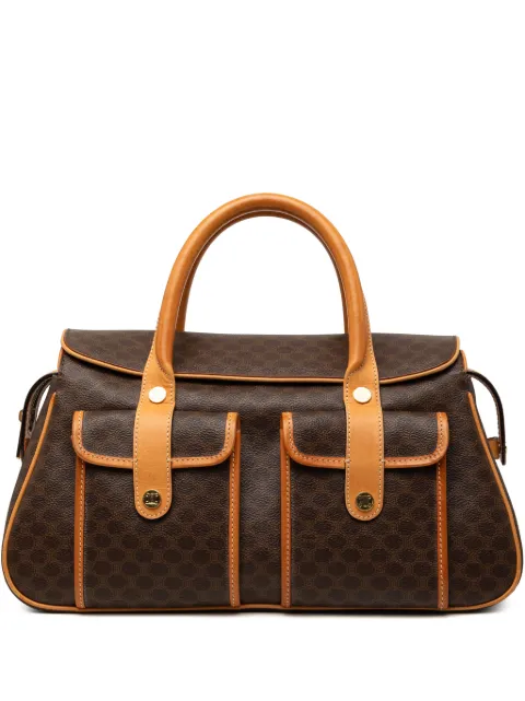 Celine Pre-Owned 2000 Macadam Coated Canvas handbag Brown GET8QEIIG7I5W6KL