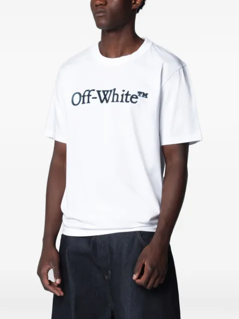 Off-White logo-print T-shirt White OMAA16MF26JER0051000