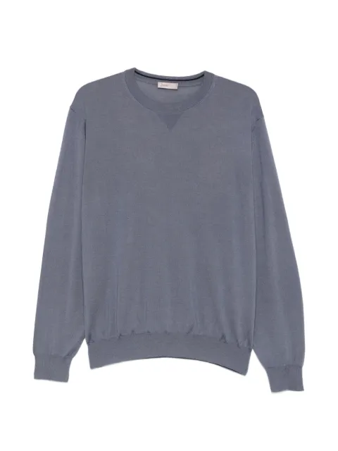 Herno crew-neck long-sleeve sweater Blue MG00043UR70025