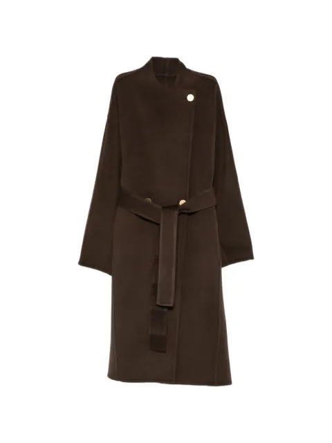 Alberta Ferretti belted coat Brown A06046659