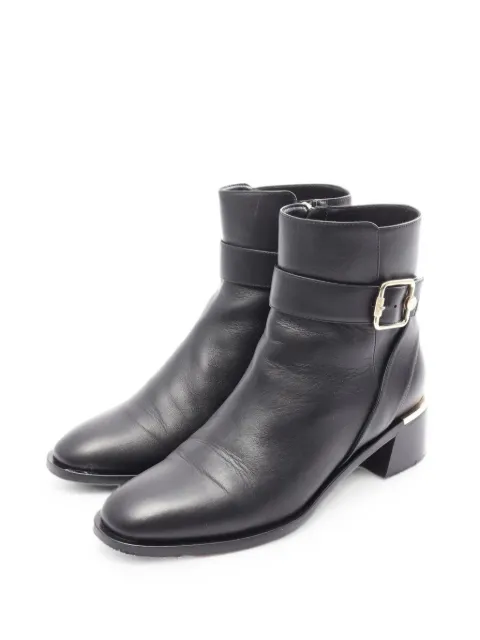 Jimmy Choo Pre-Owned 2010s Clarice buckled ankle boots Black 1083434