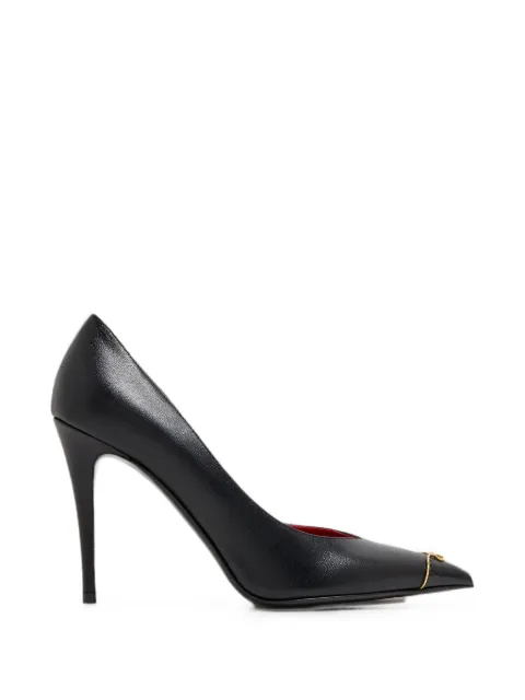 Valentino Garavani VLogo Signature leather pumps Black WS0QD7YEA