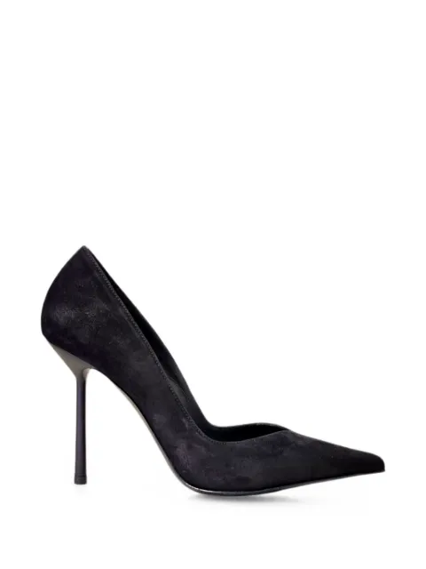 Le Silla Petalo pointed-toe suede pumps Black 4216D090BXPPVEP