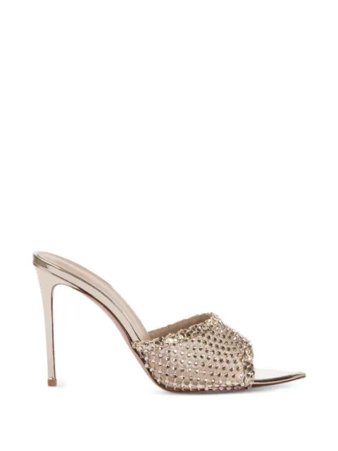 Le Silla crystal-embellished pointed-toe sandals Gold 6618E100BXPPSM